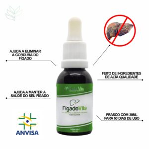 FígadoVita – Elimina Gordura no Fígado – 01 Frasco 30ml