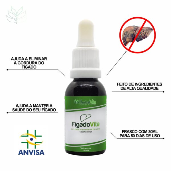 FígadoVita - Elimina Gordura no Fígado - 01 Frasco 30ml - Image 2